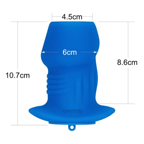 Ribbed Peeper Silicone Anal Plug LoveToy - Boys of Toys Sp. z o.o. (dystrybutor)