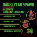 Dark Lycan Spawn - Silicone Dildo - Red/Black SHOTS
