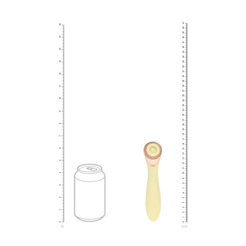 Darling - AirTap Wand Vibrator with Five Head Attachments - Yellow SHOTS