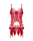 Gifty Red gorset i stringi L/XL Obsessive - Amocarat Sp. z o.o.