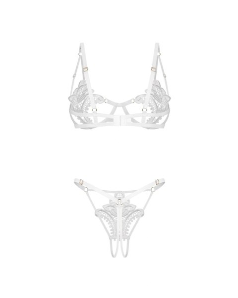 Luise Sublim White komplet 2-częściowy otwarty L/XL Obsessive - Amocarat Sp. z o.o.