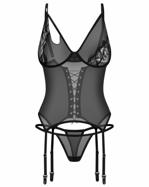 Saturis gorset i stringi 2XL/3XL Obsessive - Amocarat Sp. z o.o.