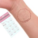Elegancki Zestaw 12 Tatuaży ROSE GOLD na Wieczór Panieński