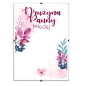 Plakat "Buziaki na pożegnanie Panny Młodej" – Niezapomniana pamiątka w eleganckiej antyramie