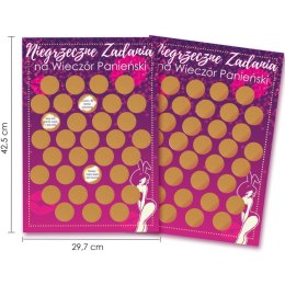 Plakat-Zdrapka z Wyzwaniami na Wieczór Panieński
