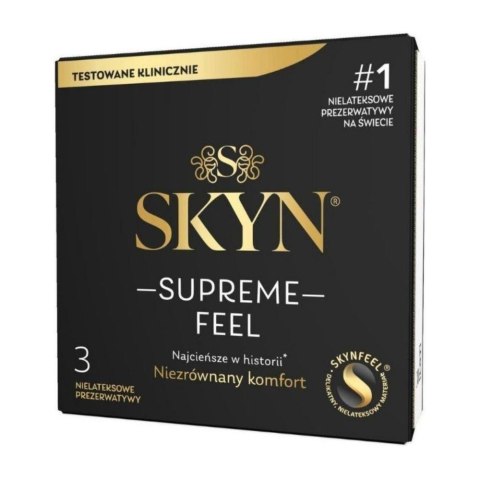 SKYN Supreme Feel – Ultracienkie Prezerwatywy Nielateksowe (3 sztuki)