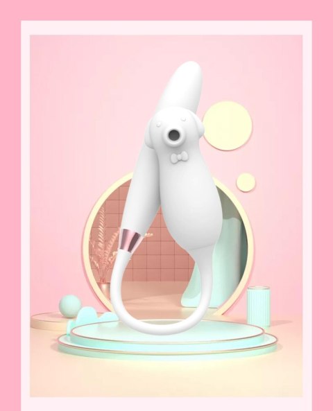 Elva – Stymulator z Podwójną Stymulacją i Ogrzewaniem (Biały)