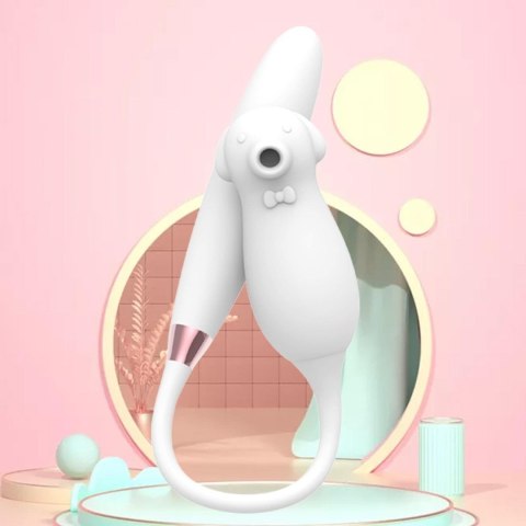 Elva – Stymulator z Podwójną Stymulacją i Ogrzewaniem (Biały)