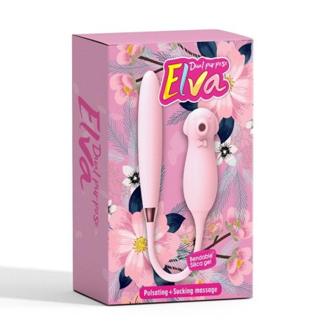 Elva – Stymulator z Podwójną Stymulacją i Ogrzewaniem (Biały)