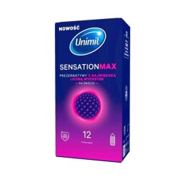 Unimil Sensation Max – Prezerwatywy Stymulujące, 12 szt.