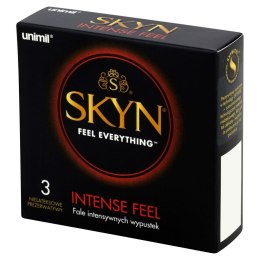 UNIMIL SKYN Intense Feel – Stymulujące Prezerwatywy, 3 szt.
