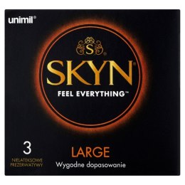Prezerwatywy UNIMIL SKYN Large, 3 sztuki