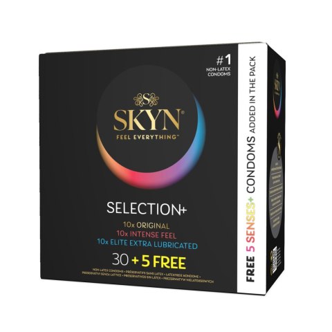Skyn Feel Everything Selection+ – Zestaw Prezerwatyw dla Niezapomnianych Wrażeń, 35 szt.