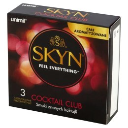 Unimil SKYN Cocktail Club 3 Prezerwatywy Smakowe
