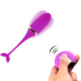 Eleganckie Jajko Wibracyjne (Fioletowe) z Pilotem USB