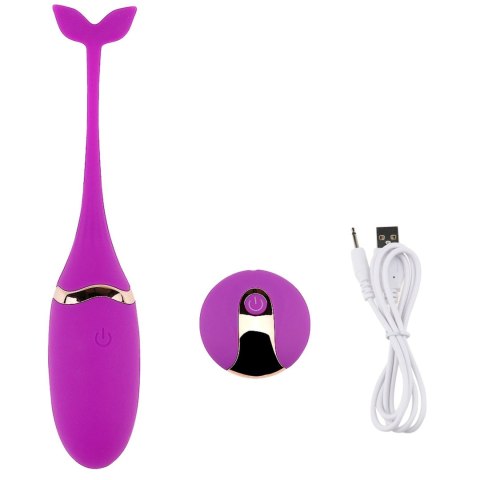 Eleganckie Jajko Wibracyjne (Fioletowe) z Pilotem USB