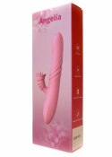 Wibrator Angelia USB z 3 trybami ruchu posuwisto-zwrotnego i 20 wzorami wibracji – Różowy