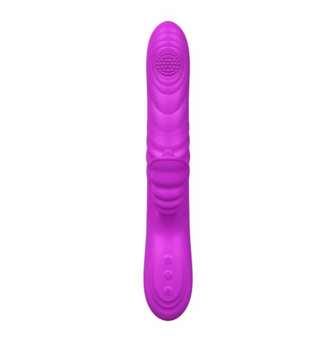 Wibrator Angelia USB: 3 Funkcje Ruchu Posuwisto-Zwrotnego i 20 Trybów Wibracji – Fioletowy