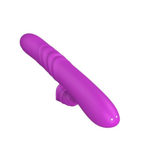 Wibrator Angelia USB: 3 Funkcje Ruchu Posuwisto-Zwrotnego i 20 Trybów Wibracji – Fioletowy
