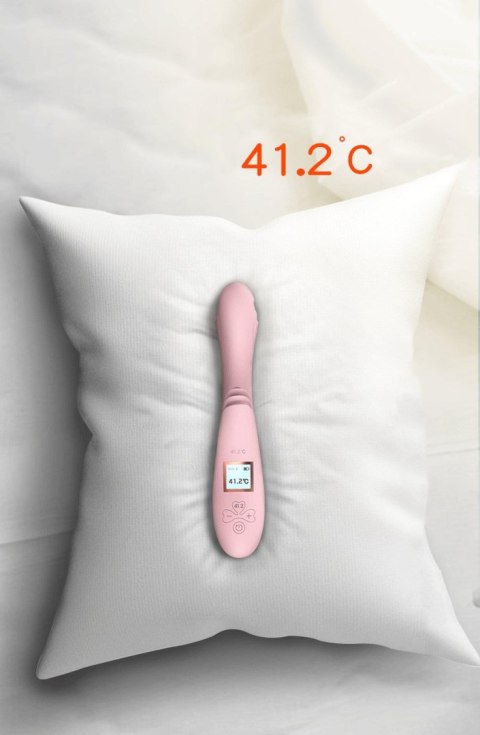 Lilo – Zmysłowy Wibrator z Funkcją Podgrzewania i Podwójną Stymulacją USB – Różowy
