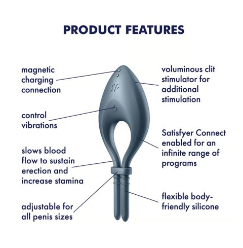 Bullseye Connect App dark blue Satisfyer - Triple A Marketing GmbH