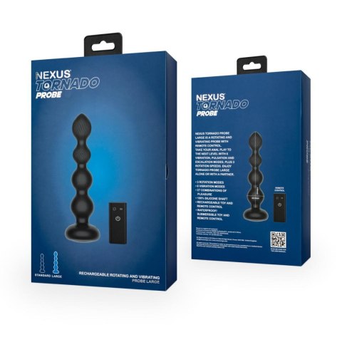 Nexus - TORNADO Rotating Beaded Probe Large - Black ONE-DC B.V.
