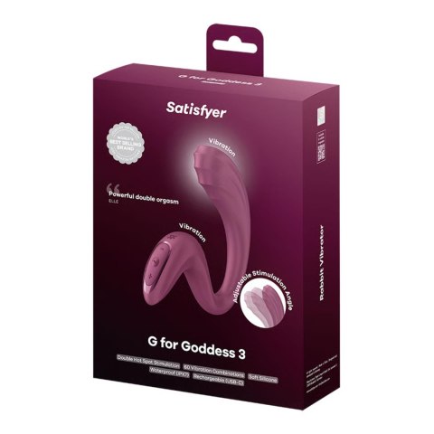 G for Goddess 3 - burgundy Satisfyer - Triple A Marketing GmbH