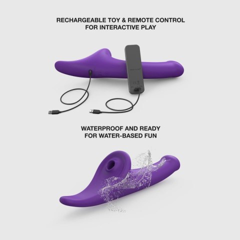 MULTI ORGASM DILDO - L - PURPLE TR DORCELl - Lovely Planet