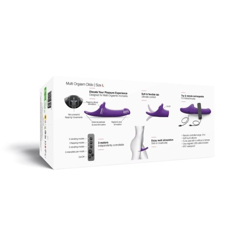 MULTI ORGASM DILDO - L - PURPLE TR DORCELl - Lovely Planet