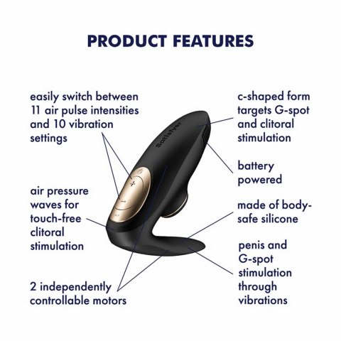 Pro 4 Couples - Battery Series - black Satisfyer - Triple A Marketing GmbH