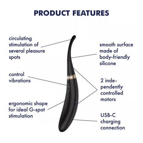 Tip Tease - black Satisfyer - Triple A Marketing GmbH