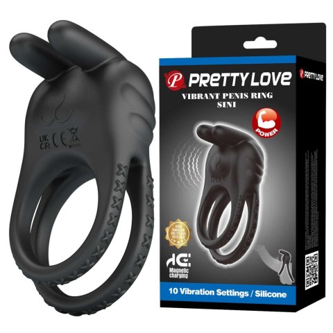 Pretty Love Sini Vibrating Rabbit Penis Ring Baile - Boys of Toys Sp. z. o.o. (dystrybutor)