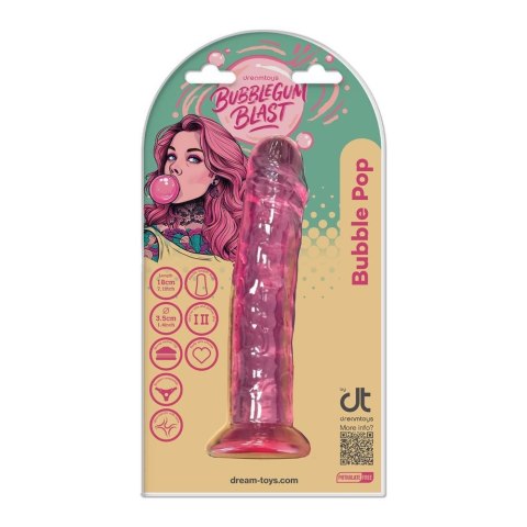BUBBLEGUM BLAST BUBBLE POP PINK CLASSIC JELLY 7,1 INCH DONG TONGA