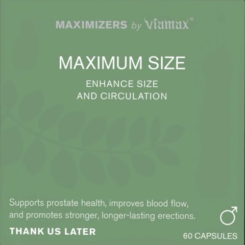 MAXIMUM SIZE - 60 Capsules VIAMAX