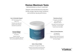 MAXIMUM TESTO - 60 Capsules VIAMAX