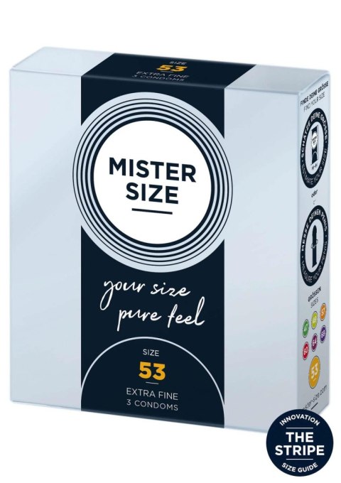 MISTER SIZE 53mm Condoms 3pcs SCALA