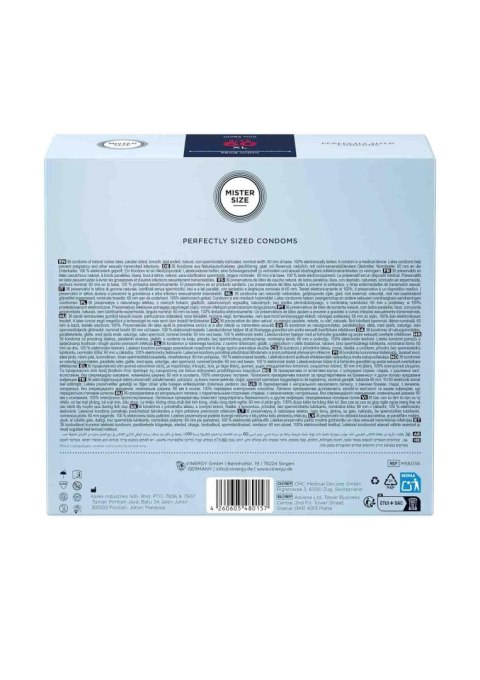 MISTER SIZE 60mm Condoms 3pcs SCALA