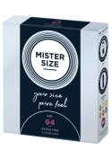 MISTER SIZE 64mm Condoms 3pcs SCALA