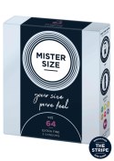 MISTER SIZE 64mm Condoms 3pcs SCALA
