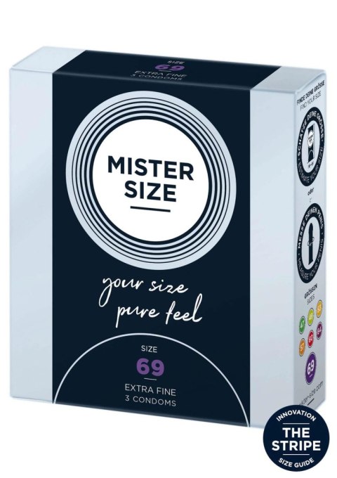 MISTER SIZE 69mm Condoms 3pcs SCALA