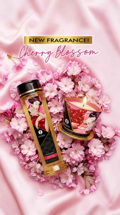 Shunga Erotic Massage Oil Cherry Blossom Shunga - EAU ZONE
