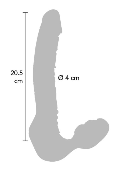Realistyczne Dildo Strapless 'Boyfriend' Fioletowe