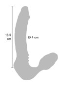 Wibrator-Dildo Bend Over Boyfriend Strapless Czerwony