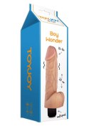 Boy Wonder Wibrujący Realistyczny Dildo 20 cm w Kolorze Jasnej Skóry