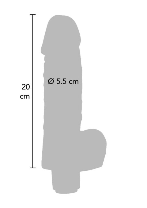Boy Wonder Wibrujący Realistyczny Dildo 20 cm w Kolorze Jasnej Skóry