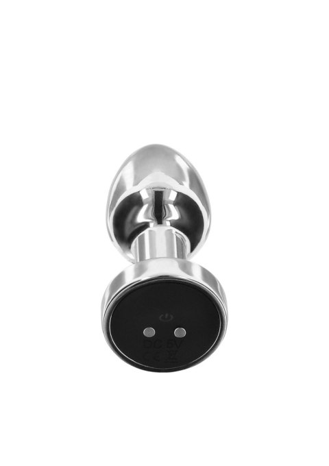 Elegancki Wibrujący Plug Analny – Mały Srebrny