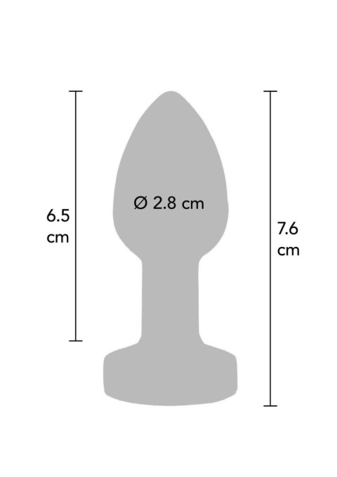 Elegancki Wibrujący Plug Analny – Mały Srebrny