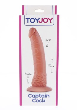 Realistyczne Dildo Captain Cock 20 cm w odcieniu jasnej skóry