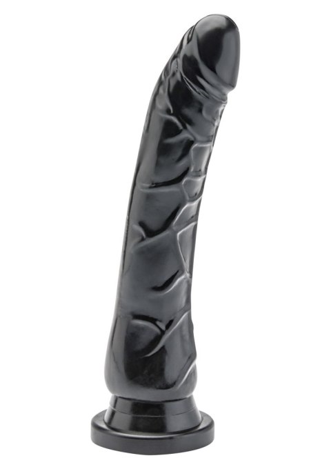 Realistyczne Dildo 'Get Real' 8 cali – Głęboka Czerń