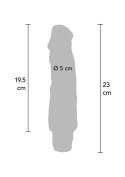 Realistyczny Wibrator o Podwójnej Gęstości i Naturalnym Odcieniu Skóry, 23 cm
